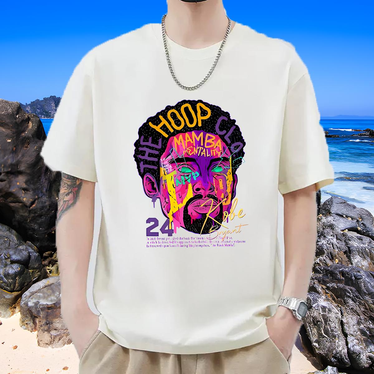 2024 New T-Shirts Oversized High Street Hip Hop Couples T Shirts Breathable Short Sleeve Cool Design