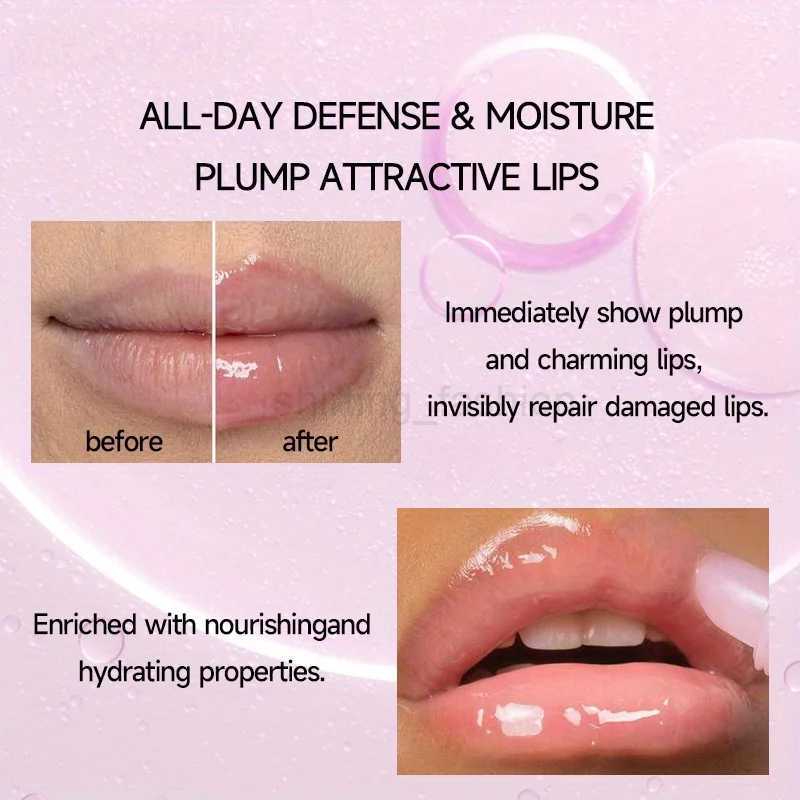 Shimmer Lip Oil Tinted For Fuller Lip Effect Collagen Lip Gloss Moisturizing Lip Care Extreme Volume Lip Essence Lips EnhancerCL240716