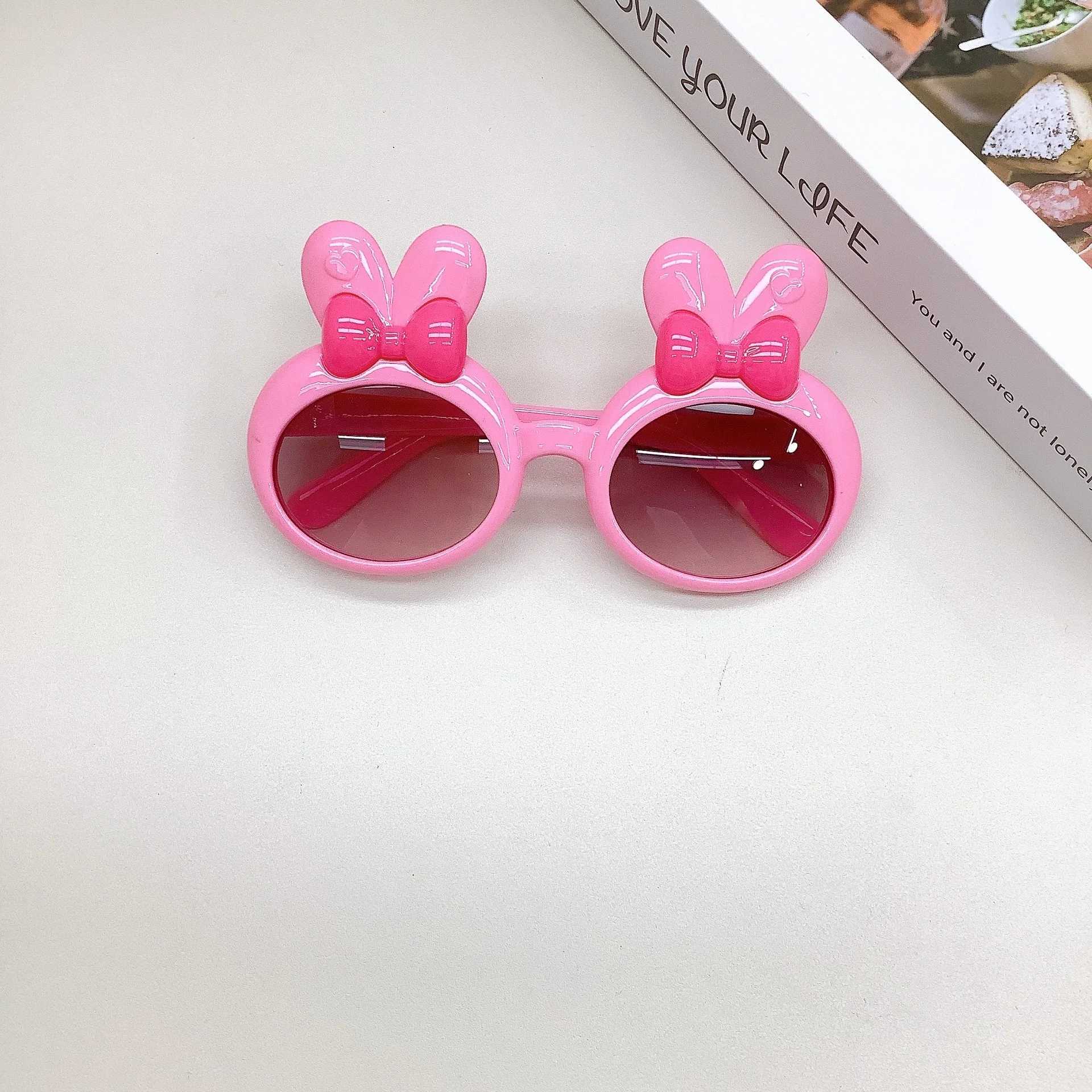 Sunglasses Cartoon cute rabbit ear baby sunglasses fashion trend Korean version UV resistant childrens sunglasses Sun protection glasses