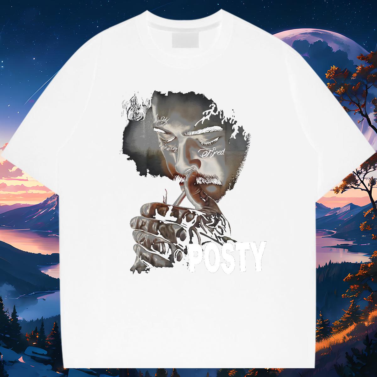 High Quality Man T Shirts ZCY-240626001 230g 100% Cotton Street Casual Cotton Breathable Short Sleeve Tshirts Designer DIY Anime Polos