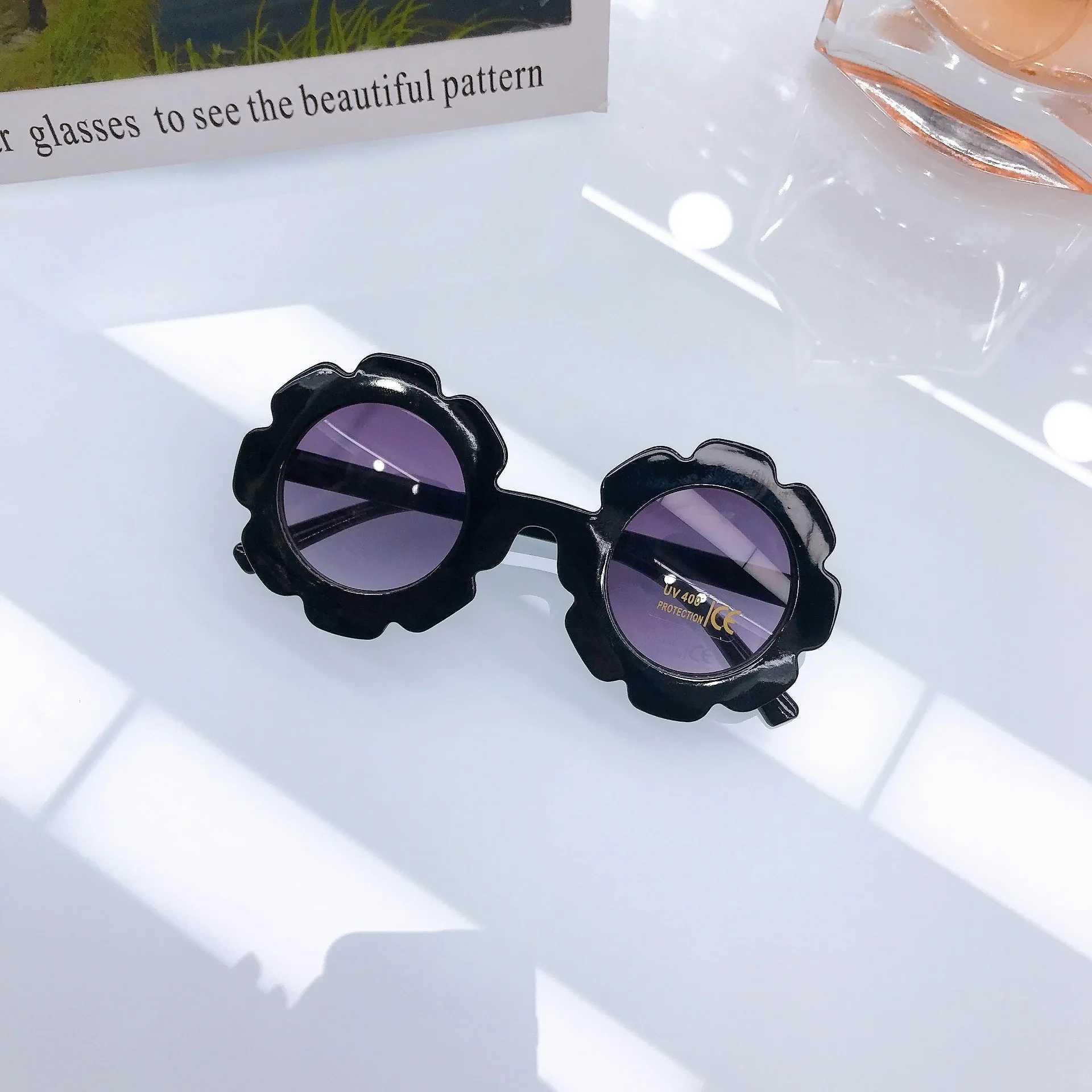 Sunglasses New Childrens Sunflowers Fresh Summer Glasses Baby Sunglasses Sun Protection Super Cute Sunglasses