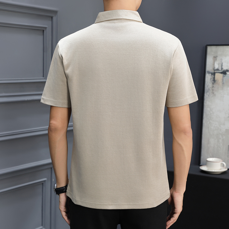 2024 Summer New Short sleeved POLO Shirt Simple Embroidered Polo Neck T-shirt Trendy Men's Top