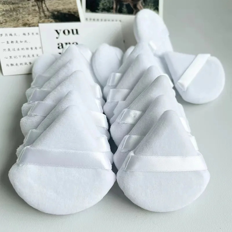 cosmetics basic puff mini triangle powder puff womens beauty reusable sponge washable makeup powder accessories 240715