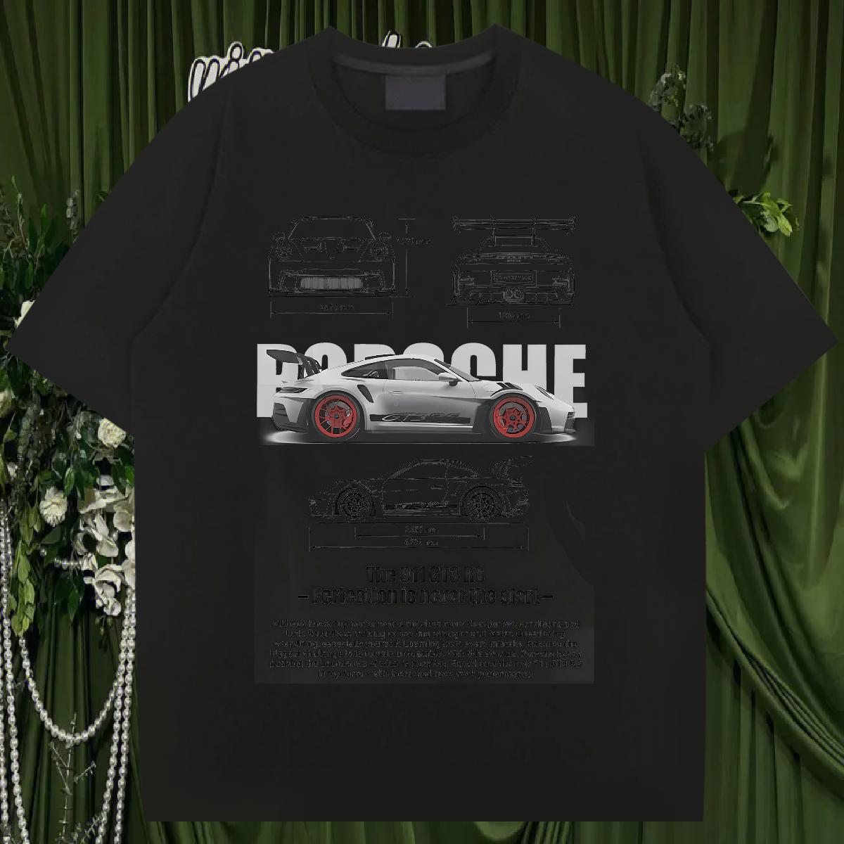 Fashion Casual T Shirt For Man fashion 230g Cotton Oversized High Street Hip Hop Men Clothes T-Shirt Cotton Breathable Comfortable