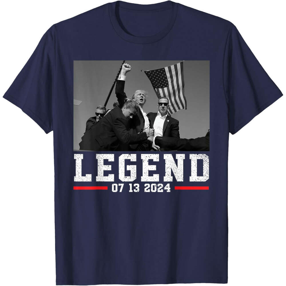 Trump 2024 Shooting President Legend T-Shirt US American T Shirts For Mens Womens Tshirt Tee Tops elector clothes Free shipping