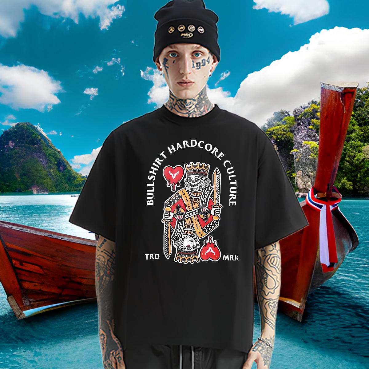 Classic Casual T-Shirts for Men fashion 100% Cotton 230g DIY Tshirt for Man Woman Beach Short sleeve Cotton Soft Designer Tee Shirt