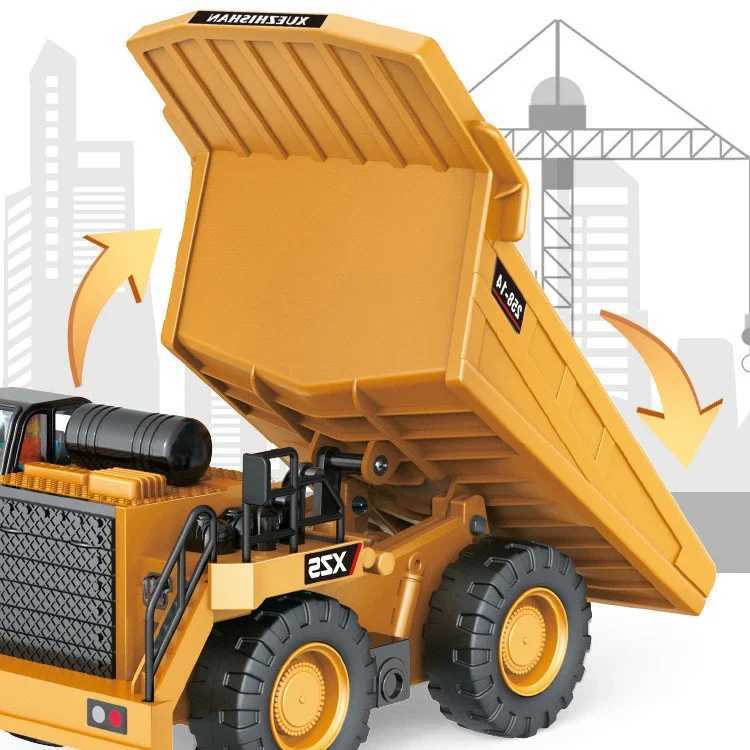 Rc Excavator Forklift Electric Bulldozer Dump Truck 4WD Remote Control Cars Engineering Vehicle Kids Toy for Boys Children GiftsM0715