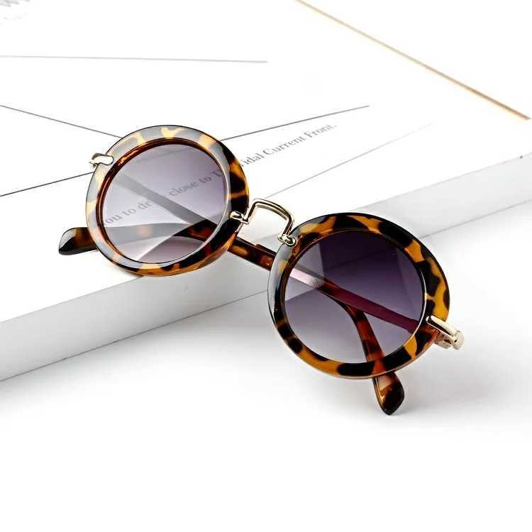 Sunglasses Children s Cute Glasses Retro Fashion Round Lenses Shatter Resistant Plastic Casual Sunglasses