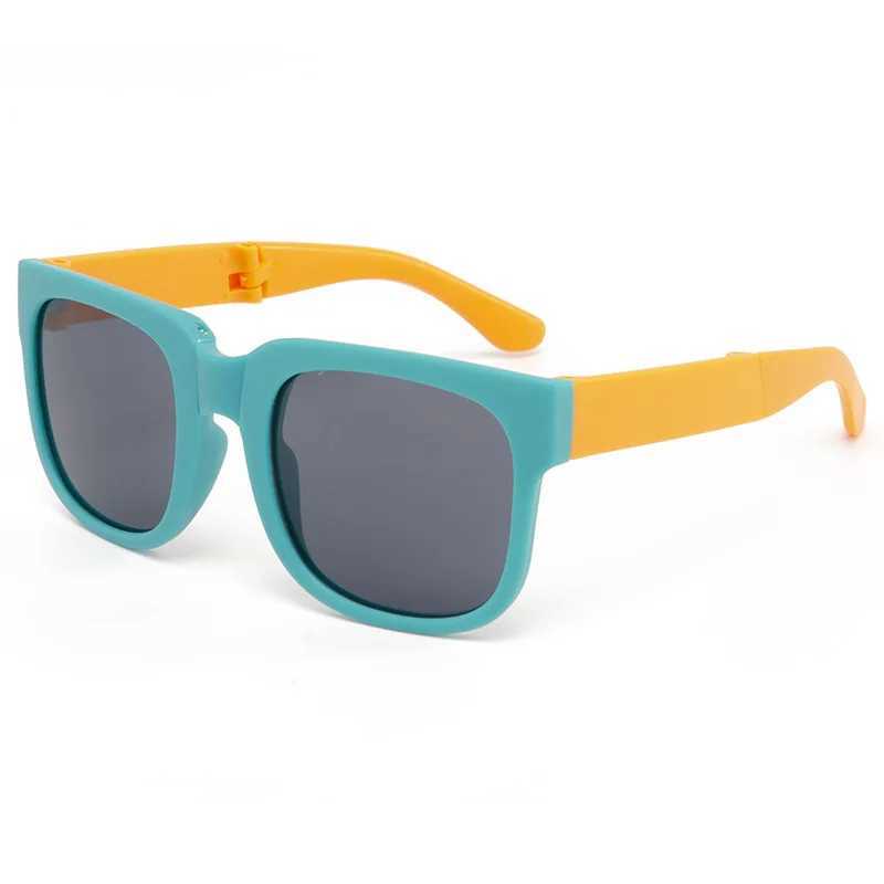 Sunglasses Folding Fashionable UV Resistant Baby Sunglasses New Box Art Childrens Glasses Trend