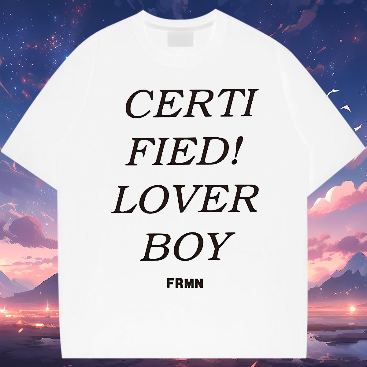 Designer Mens T Shirts fashion 230g Cotton Cartoon Print Men Clothes T-Shirt High Street Hip Hop Cotton Breathable Short Sleeve Loose Fit Tops