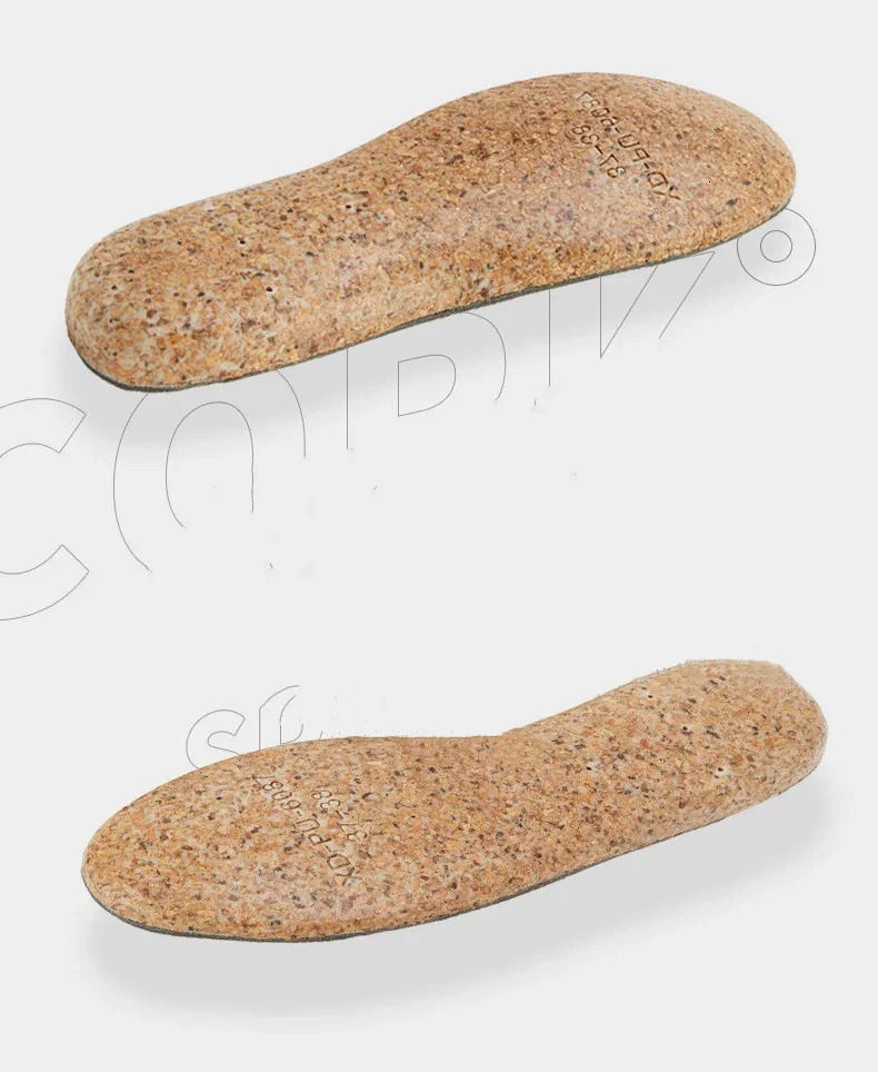 Cork Sports Insole Orthopedic Foot Easy Decompression Sweat Absorption Pad Protective Pad Breathable 240704