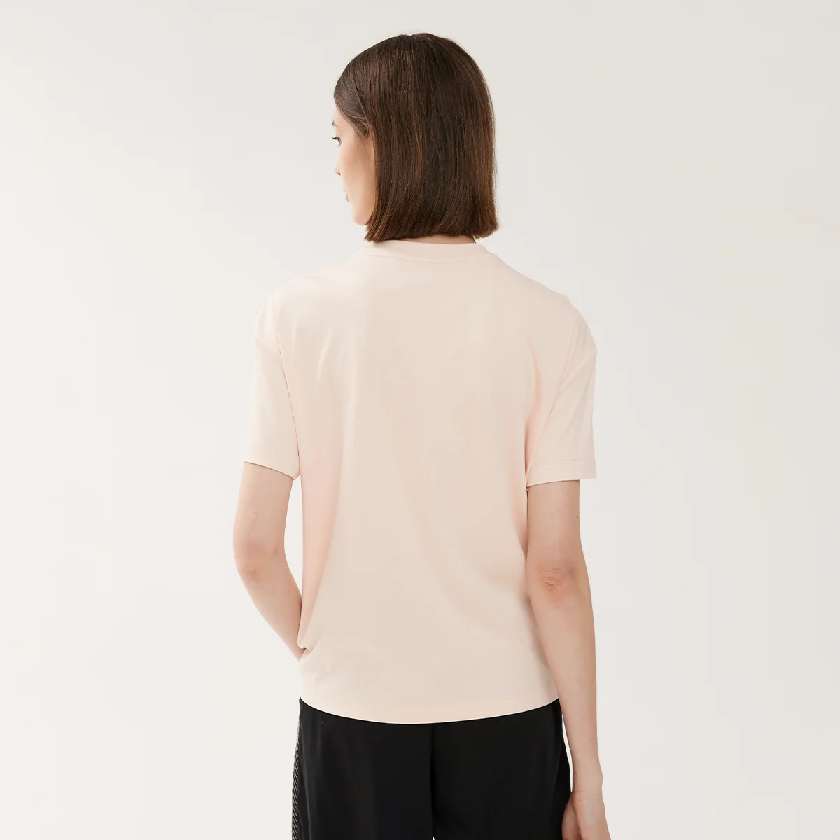 K1241W Summer Short Sleeved T Shirts Womens Clothing 100% Pure Pima Cotton Tshirt Tops for Ladies TShirtClothes 240712