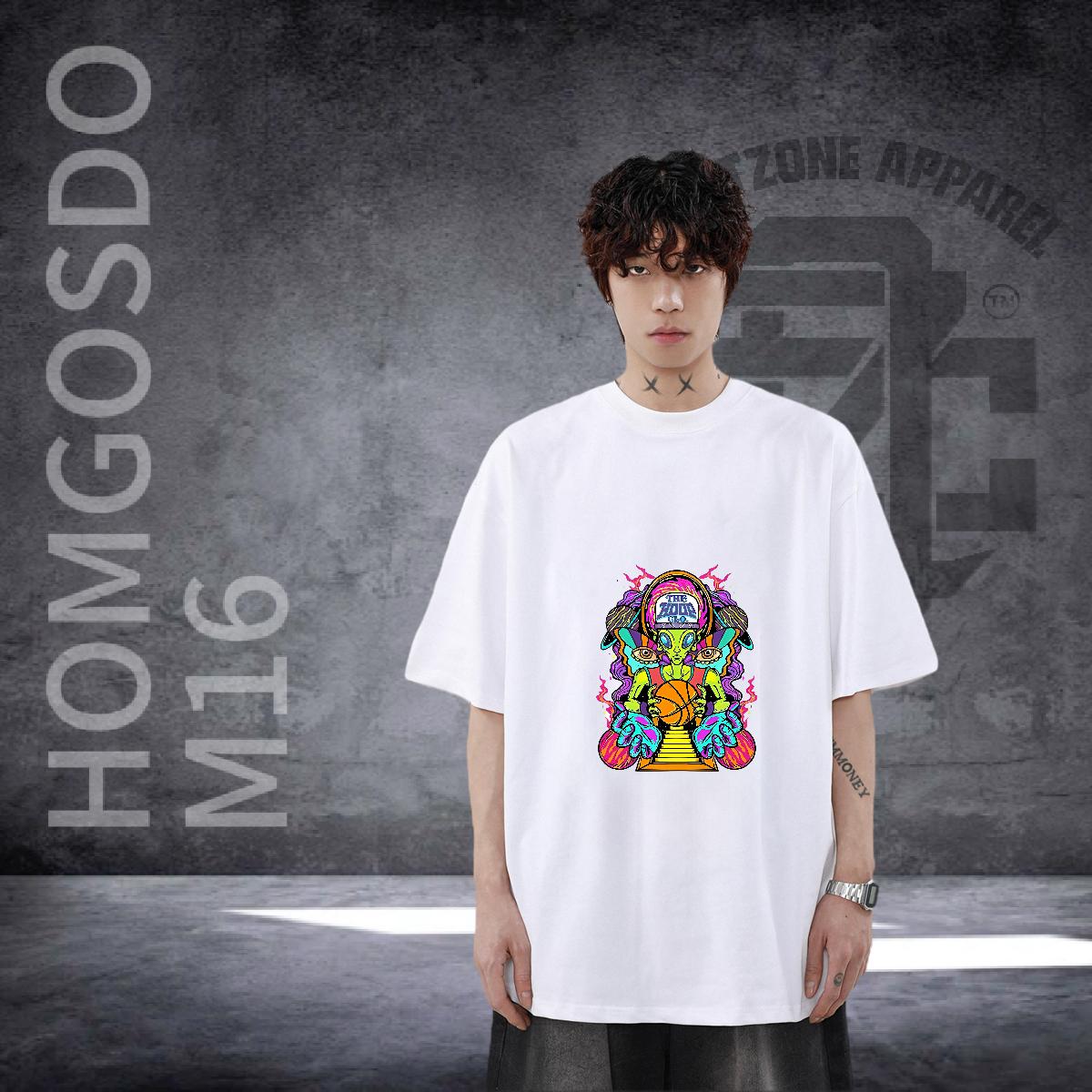 Loose Tshirts Breathable Short Sleeve Summer Casual Men T Shirts Custom Cartoon New Clothes