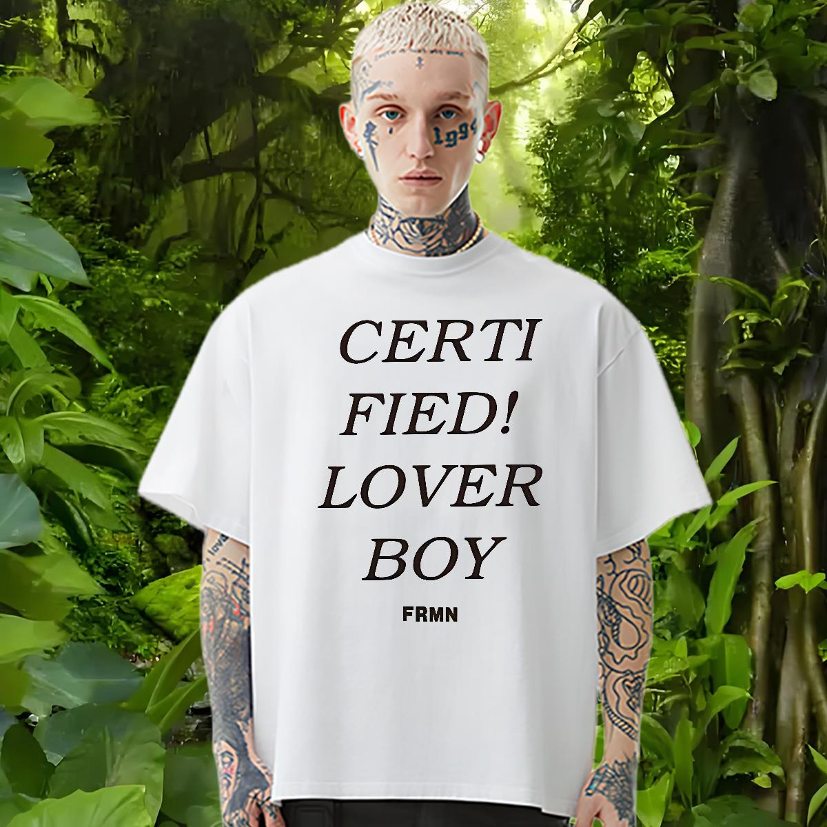 Fashion Man T Shirts fashion 100% Cotton 230g Plus Size Custom Couples T Shirts Summer Casual Short sleeve Cotton Soft Wholesale Tees