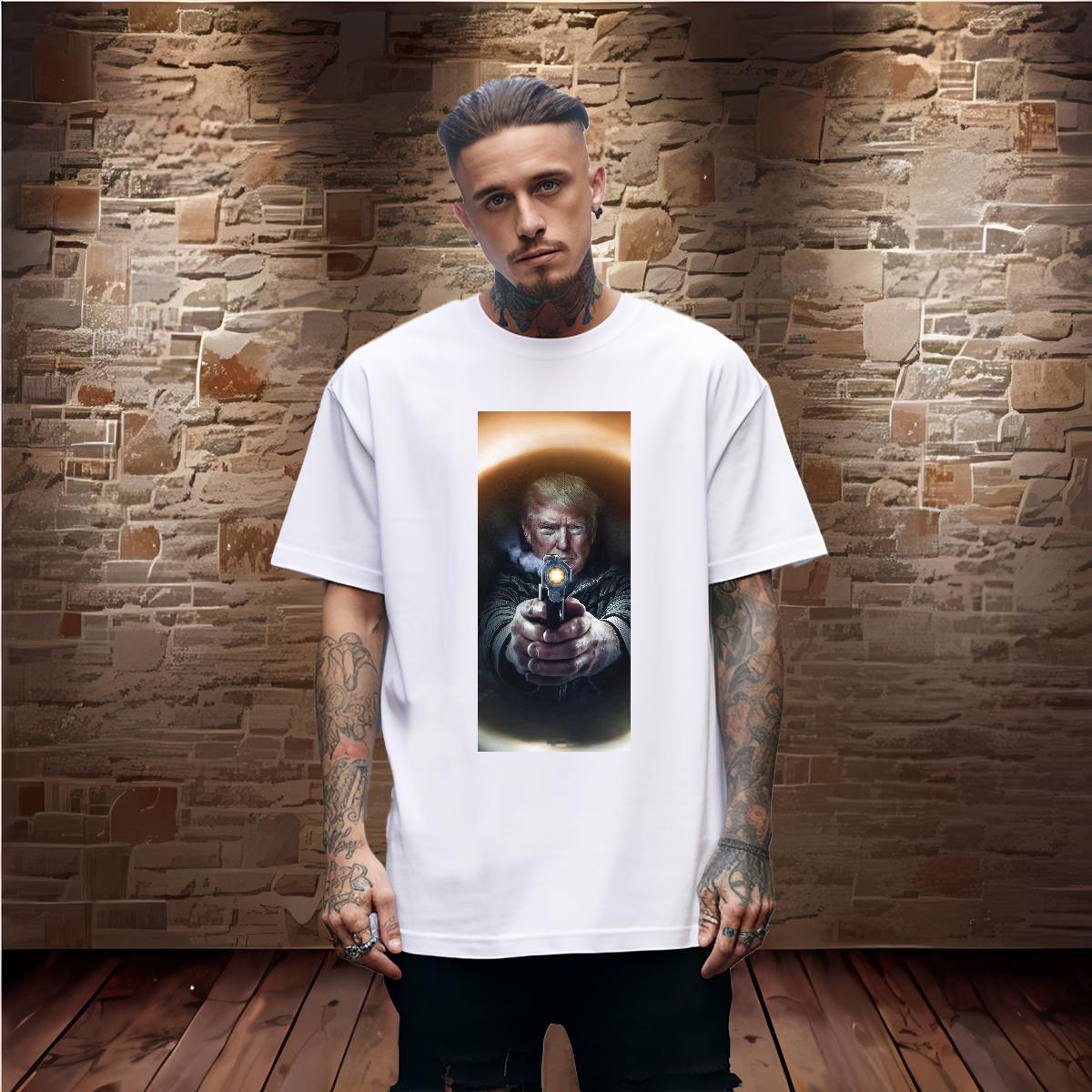 Unisex T-Shirts for Men Fight 100% Cotton 230g Summer Casual Round Neck Short Sleeve Men Clothes T-Shirt Fashion Design Custom Printing Tops