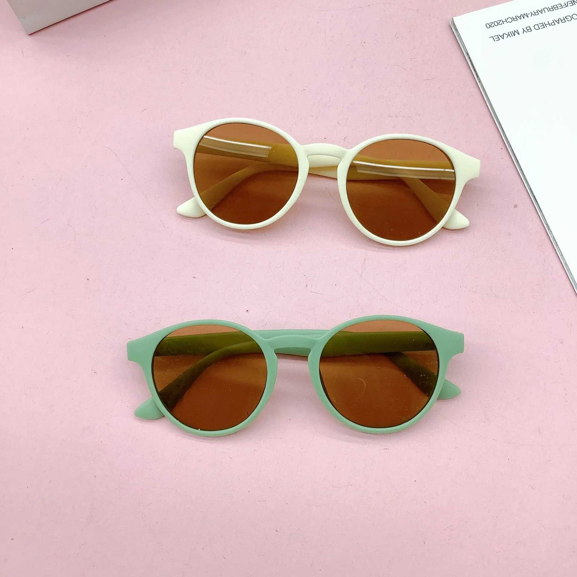 Sunglasses New Childrens Sunglasses Fashion Trend Baby Sunglasses Edition Boys and Girls Glasses