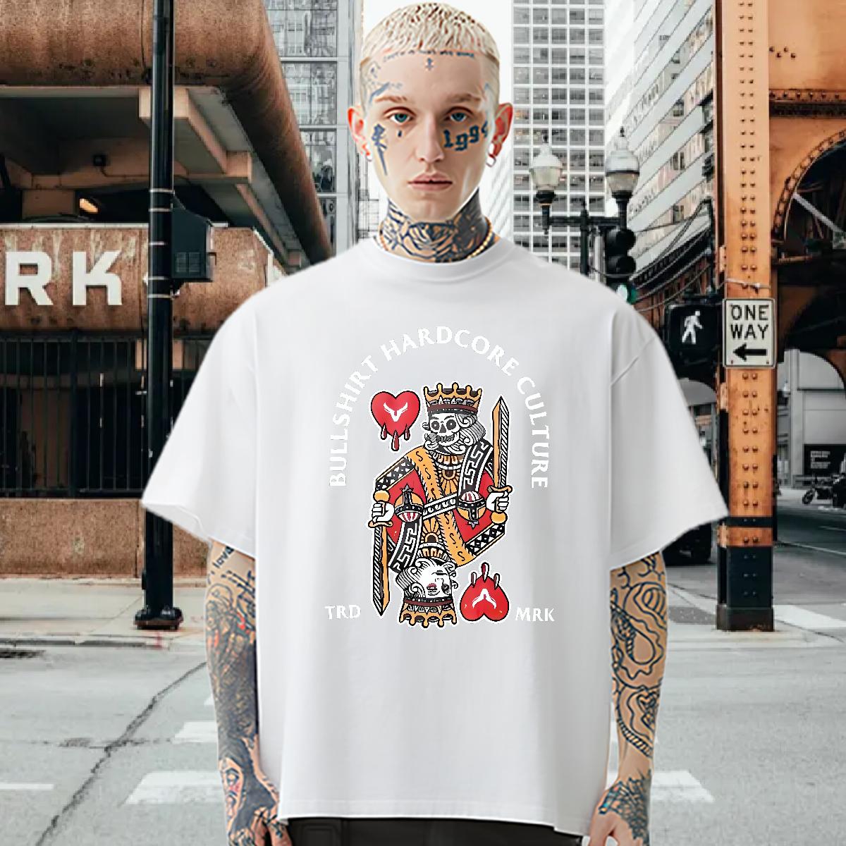Customized Mens T Shirts fashion 100% Cotton 230g Skull Daily Outfit Tshirt for Man Woman Cotton Breathable Short Sleeve Brand