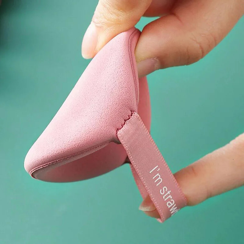 Karsyngirl 7-piece/box Strawberry Makeup Puff Set Double sided Womens Soft Makeup Sponge Makeup Powder Tool 240715