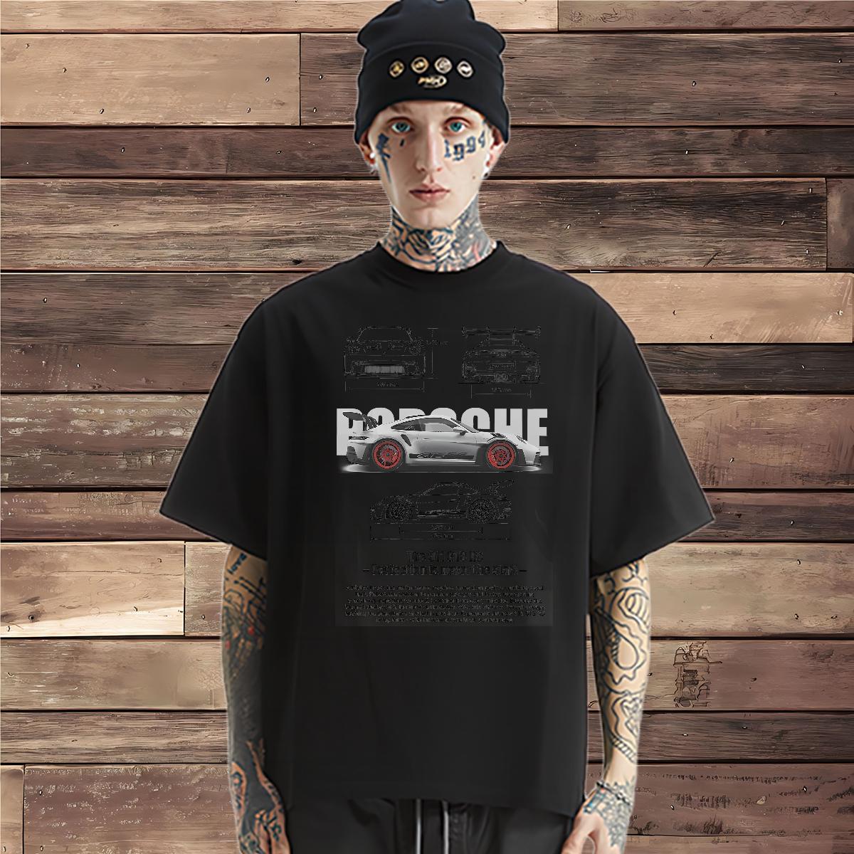 Unisex Men Tees fashion 230g 100% Cotton Cotton Breathable Soft Hip Hop Street T shirt Plus Size Cartoon Fashion Designer Tops