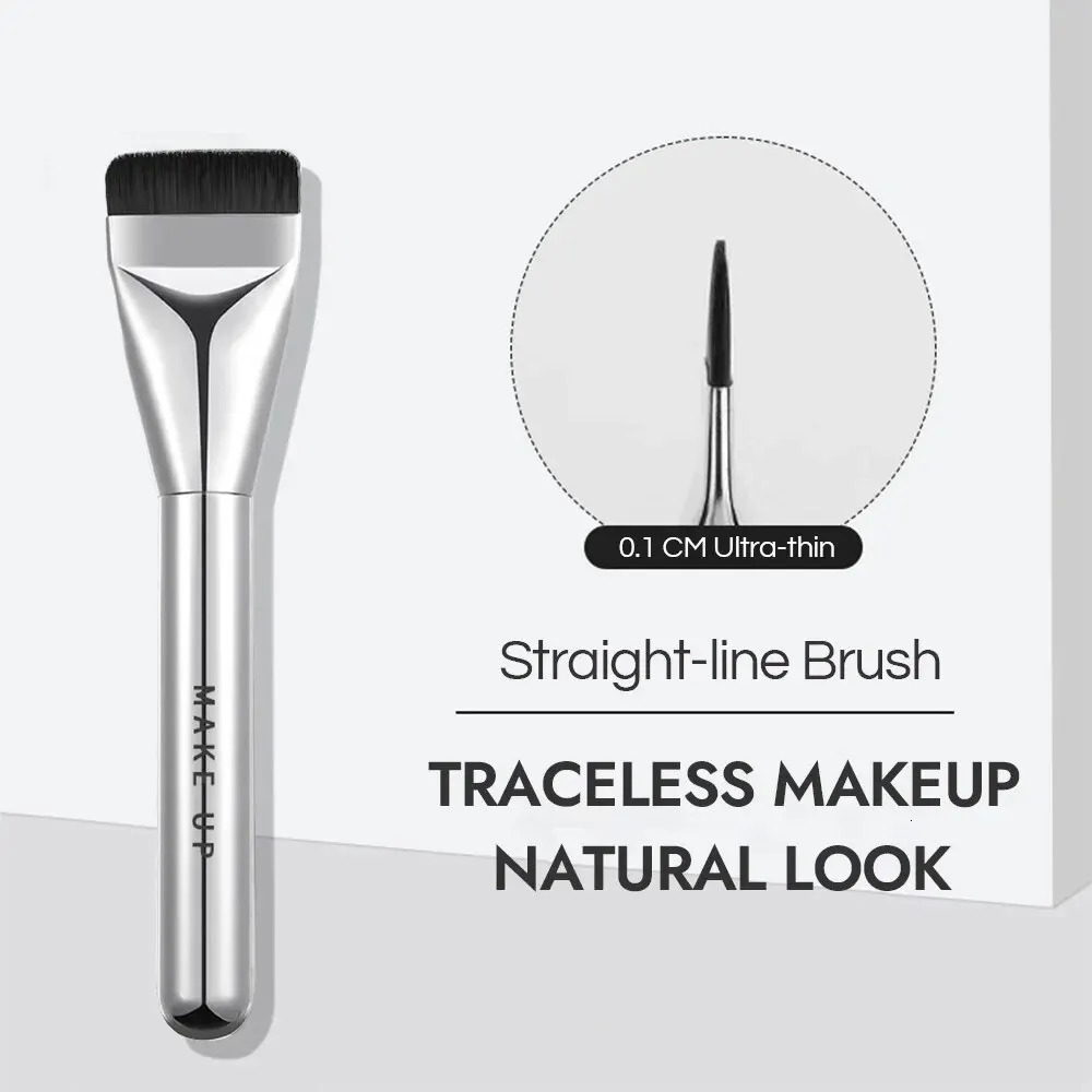 Flat head basic brush with ultra-thin brush head that can track Gecomo basic makeup brush 240715