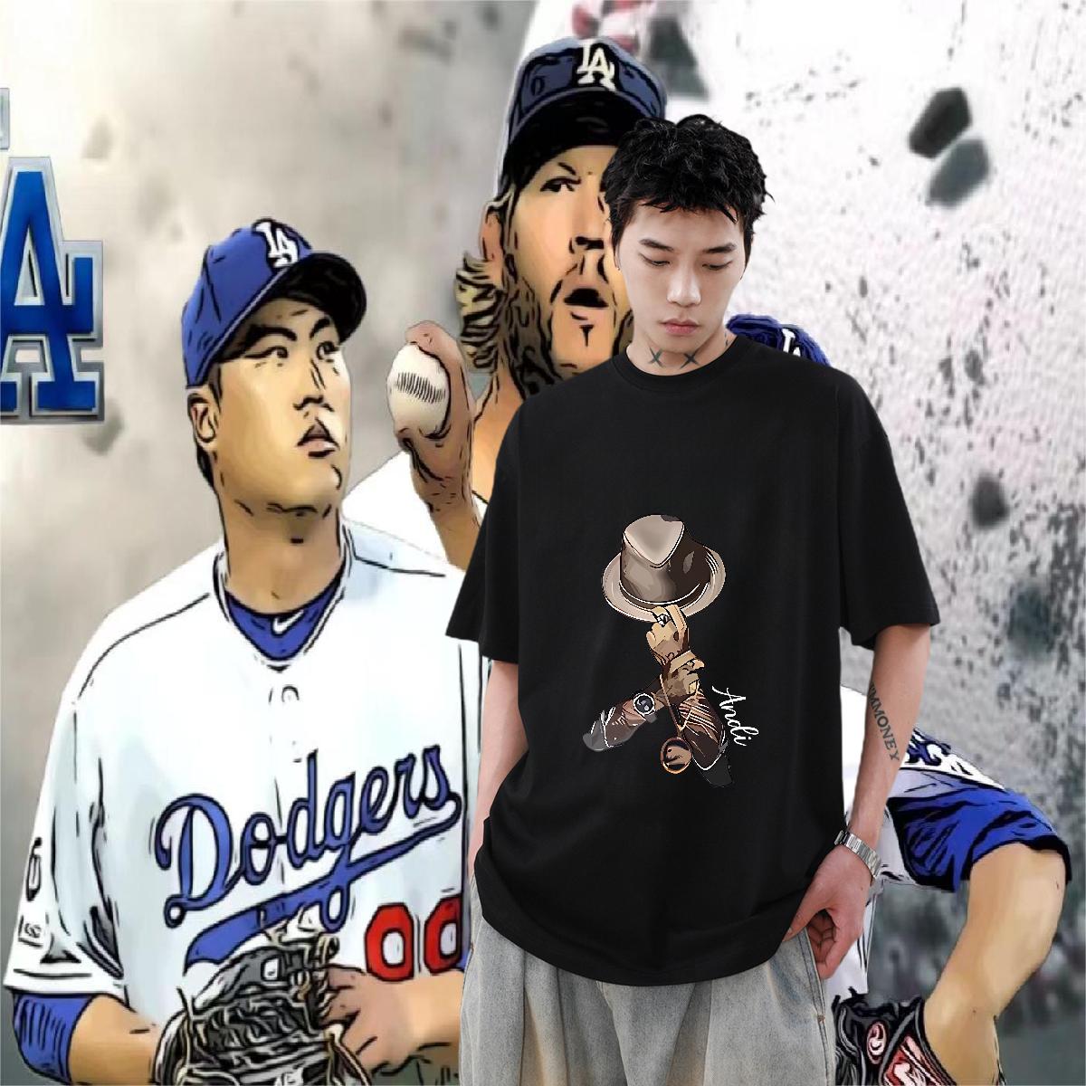 DIY Customized Man T Shirts Floral Print Tshirts Street Casual Short Sleeve Cotton O-Neck Loose Fit Tops Tees