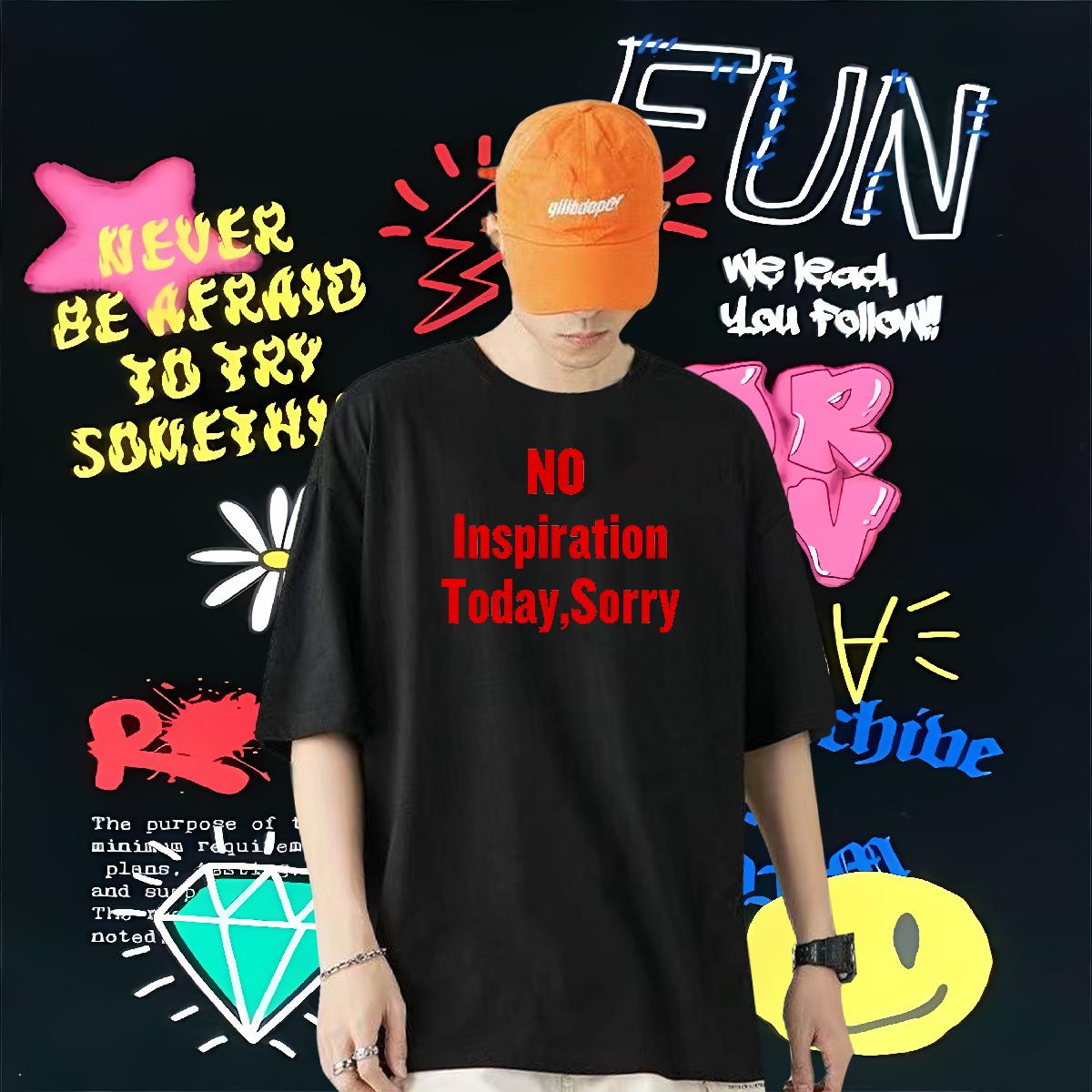 Comfortable Men T Shirts WH 230g Cotton Summer Casual Breathable Crew Neck Men Clothes T-Shirt 2024 DIY Skull Top Tees