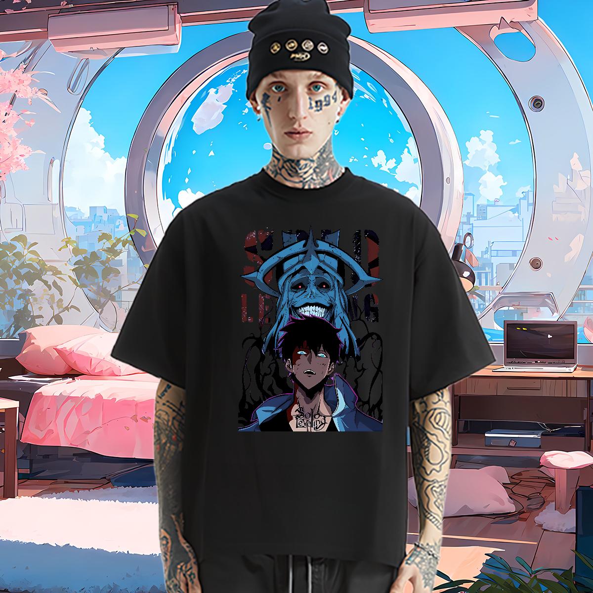 New Arrival Man T Shirts fashion 230g 100% Cotton Custom Print Plus Size Men Tees Beach Breathable Short Sleeve Loose Tees Shirts