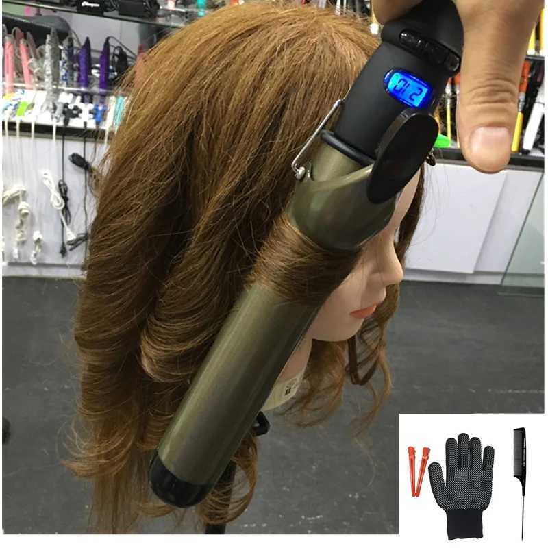 Professional LCD Hiar Curler Ceramic Coated Curling Iron 38mm Big Rollers Hair Iron Hairstyles And Tools Universal VoltageCL240716