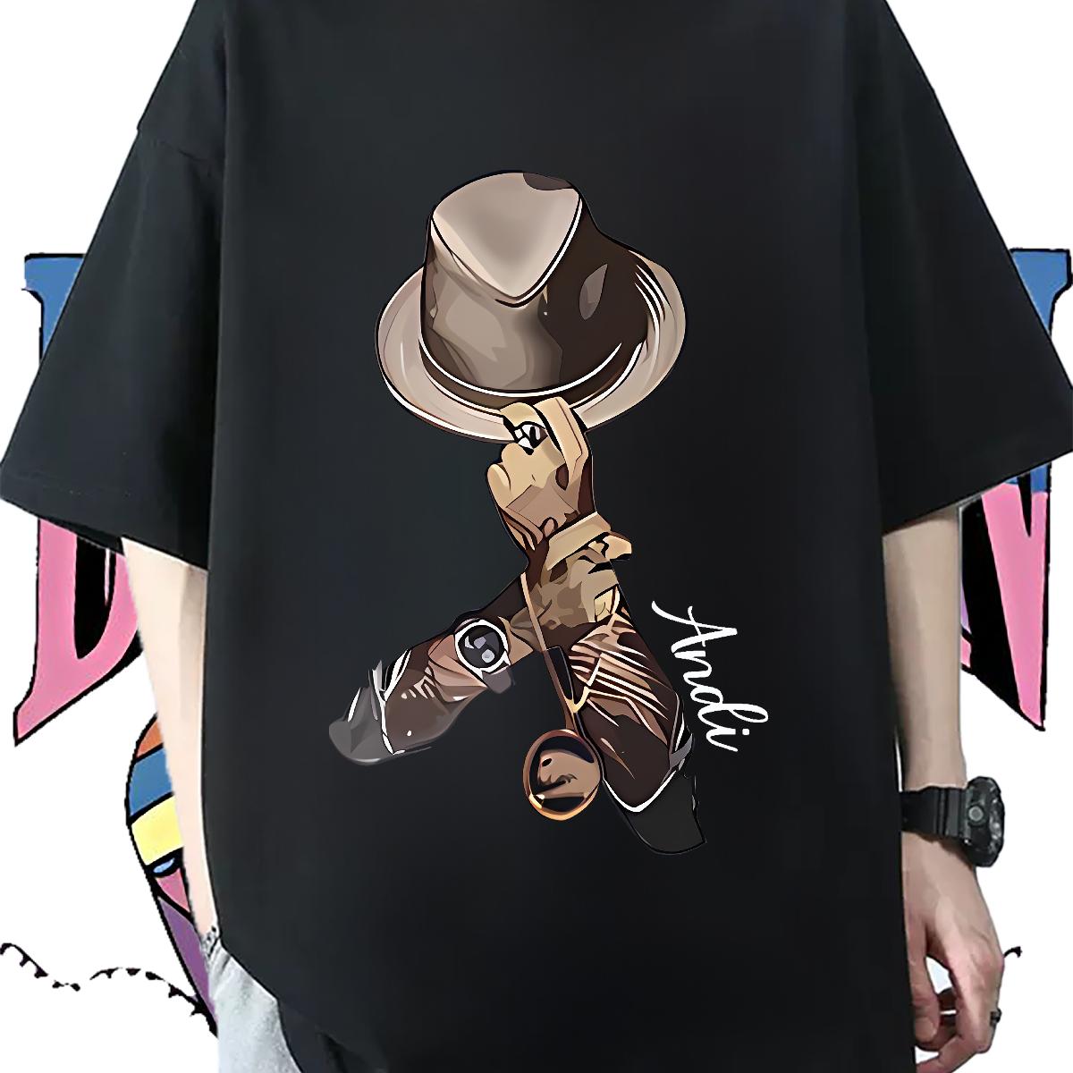 Unisex T Shirt For Man Hip Hop Street Round Neck Short Sleeve Men Tops Tees Stylist Graphic Clothings