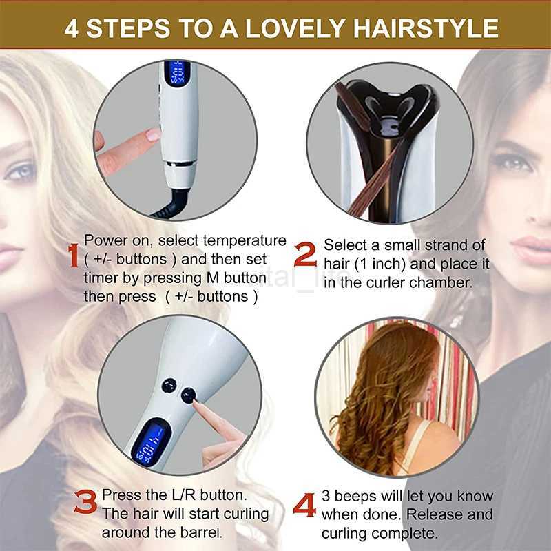 Automatic Hair Curler Multi Function Waves Ceramics Rose Curly Hair Stick Iron Professional Styling Tools Wand Curling IronCL240716