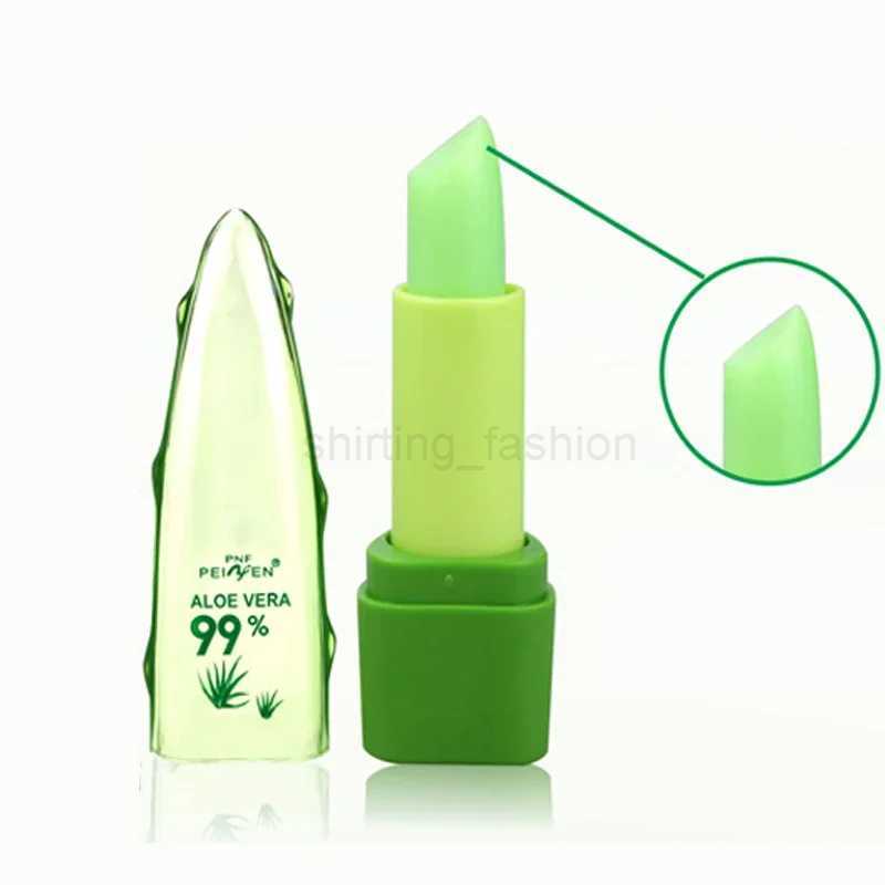 99% ALOE VERA Moistourizing Lips Batom Jelly Lipstick Long Lasting Temperature Change Color Lipstick MakeupCL240716