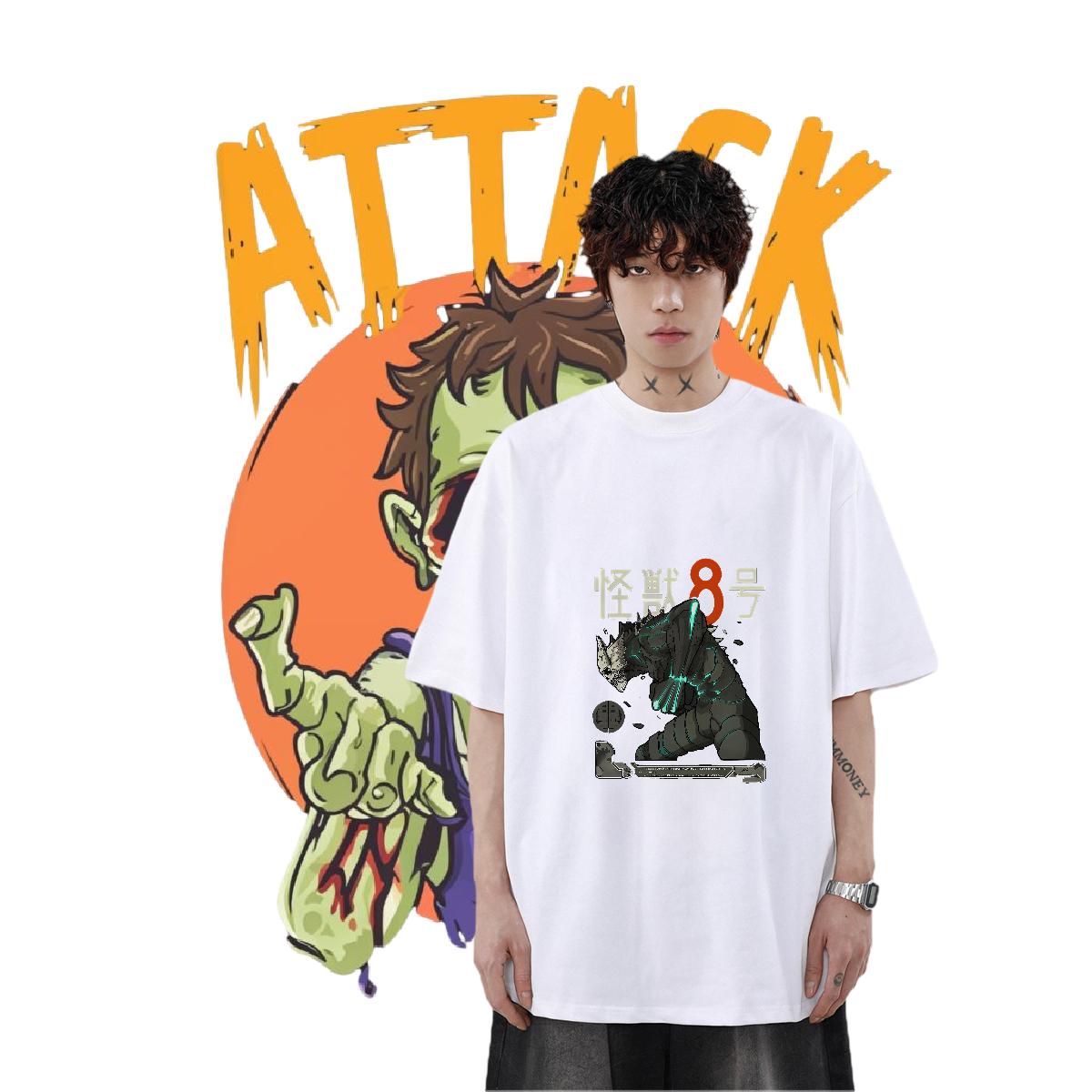 Unisex Men Tees Cotton Breathable Soft Street Wear T Shirts Men Custom Cartoon Stylist Tee Shirt