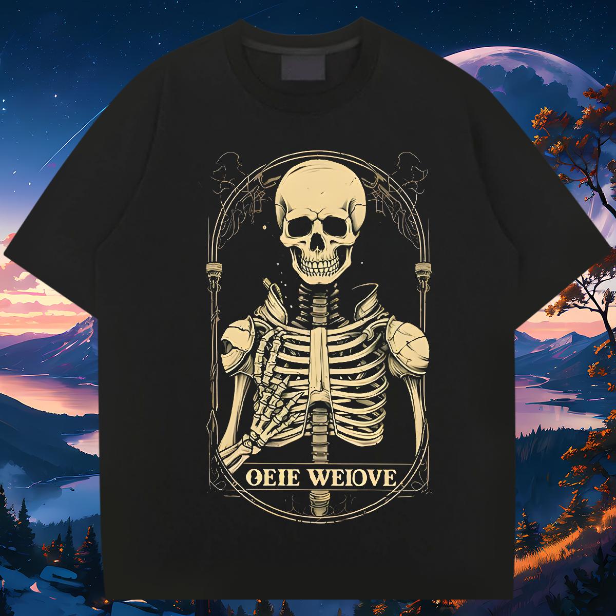 Soft T Shirt For Man CY-240704056 230g 100% Cotton Street Crew Neck Cotton Tshirts Custom Cartoon Print Tees