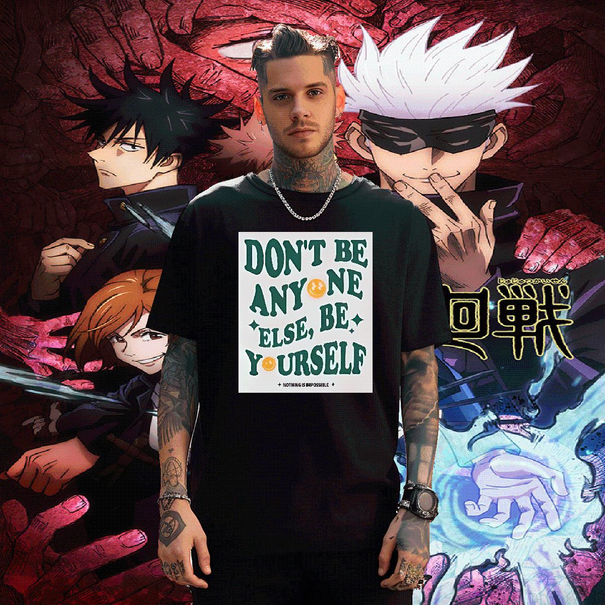 Designer T shirt nothing is impossible 230g Cotton DIY Printed Men Clothes T-Shirt Hip Hop Short sleeve Cotton Soft 5A Tops Tees