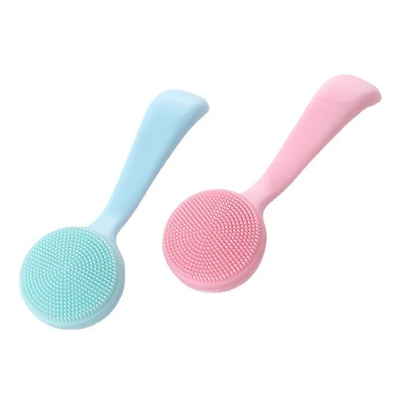 Soft silicone cleaning brush for removing makeup blackheads portable beauty tool for cleaning brush 240715