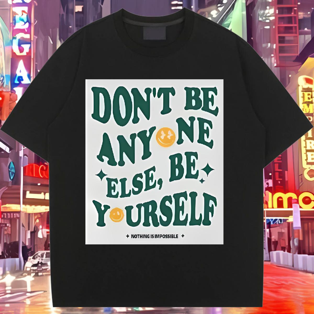 2024 Casual T-Shirts for Women Cotton Breathable Soft nothing is impossible 100% Cotton 230g Sport Lady T shirt Anime Wholesale Wear