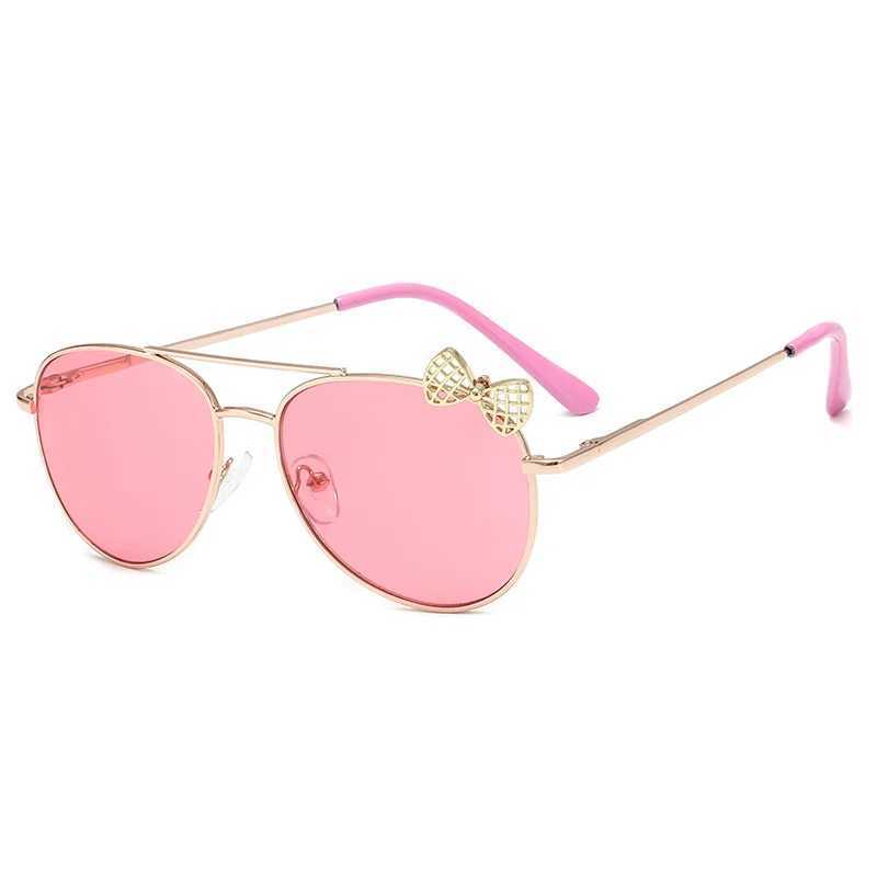 Sunglasses childrens kaai New sunglasses summer B009 metal frame bow toad glasses childrens glasses