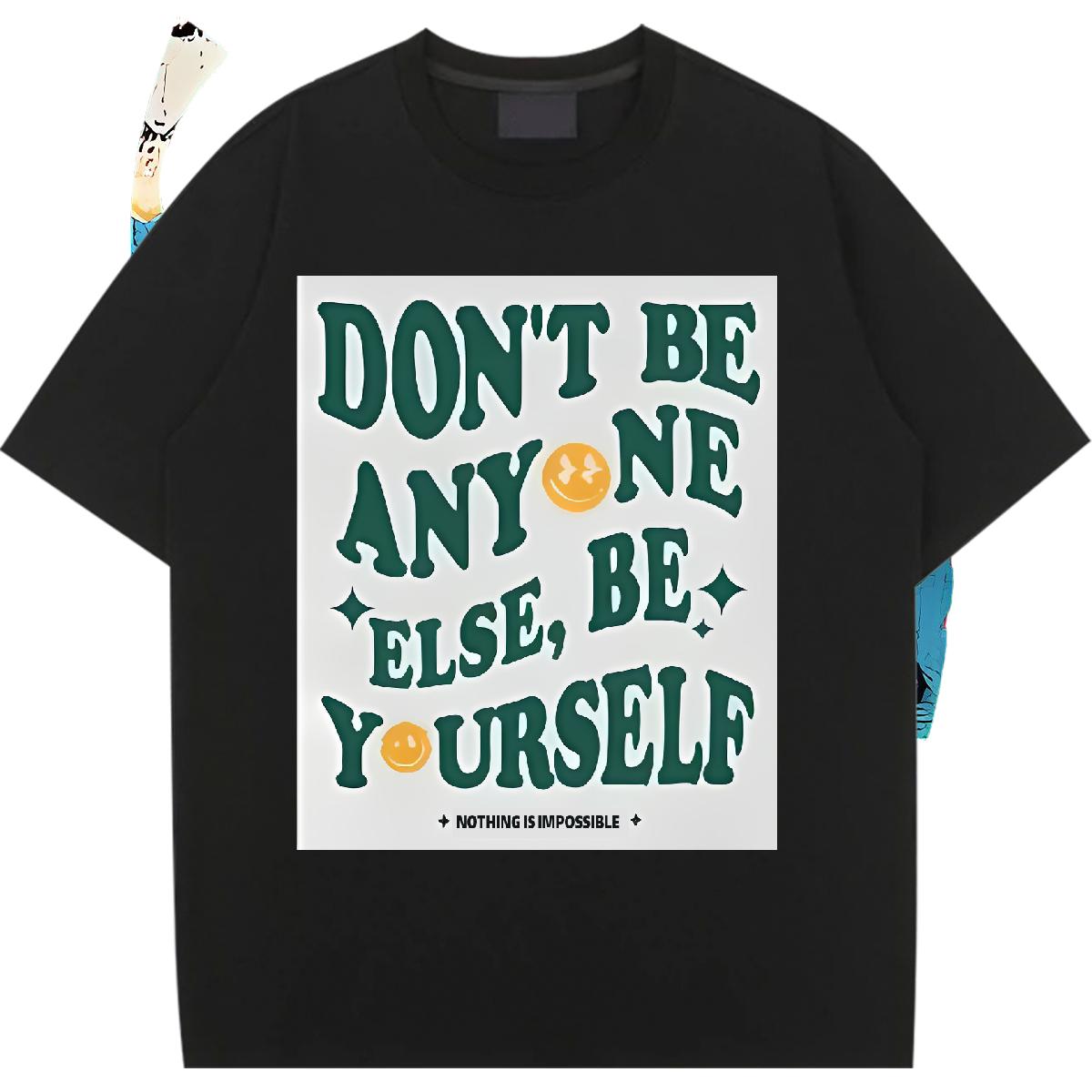 Fashion New Women T Shirts Cotton O Neck Short Sleeves nothing is impossible 230g Cotton Sport Lady T shirt Plus Size Custom Soft Tshirts