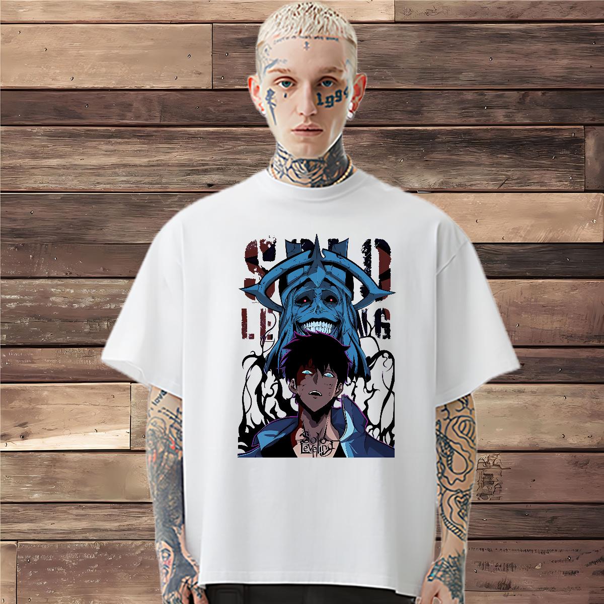 Classic Men Clothes T-Shirt fashion 100% Cotton 230g Crew Neck Cotton Hip Hop T Shirt For Man Asian Size Classic Casual Tops