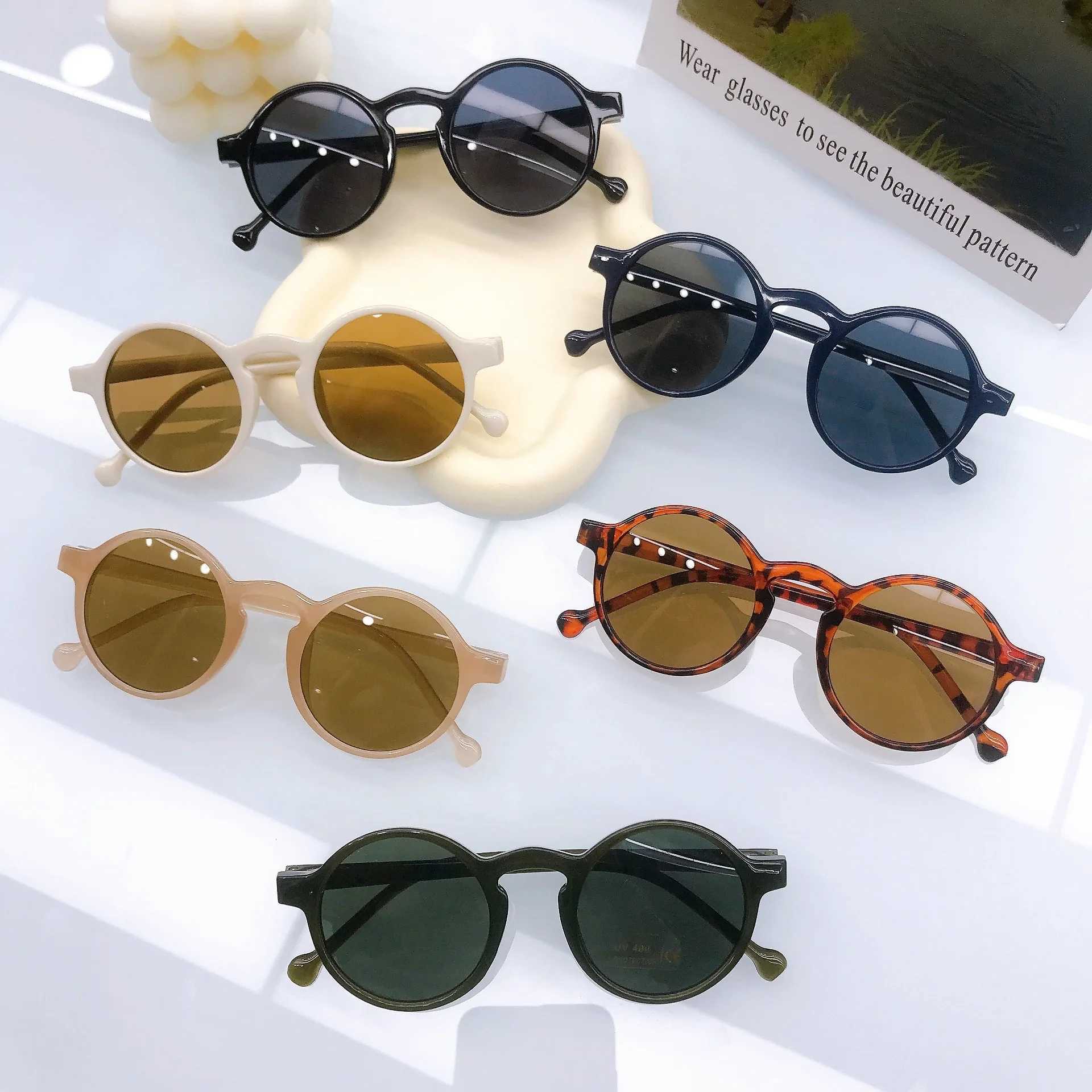 Sunglasses Girls Children Minimalist Childrens Sunglasses Boys Fashion Show Baby Sun Protection Sunglasses Trend