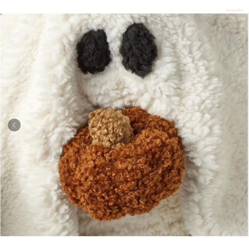 Pillow Sofa Pillows Cute Gus The Ghost With Pumpkin Plush Back Kawaii Baby For Halloween Party Decorations Gift