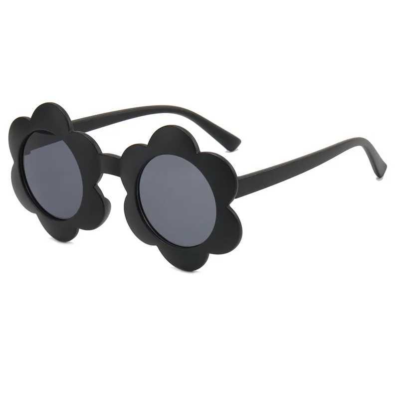 Sunglasses 2024 New Childrens Sunflower Boys And Girls Sunglasses Cute Flower Cartoon Glasses