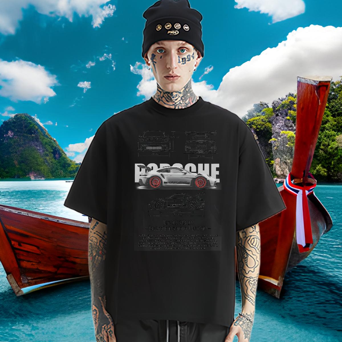 Designer T-Shirts fashion 230g 100% Cotton Graphic Tshirts Outdoor Breathable Short Sleeve Soft Tees Shirts