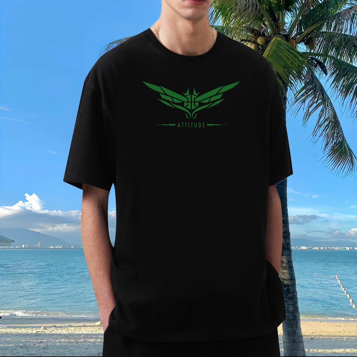 Fashion New T-Shirts for Men Wing 230g Cotton Custom Anime Tshirt for Man Woman Beach Crew Neck Cotton Breathable Cool Tees Shirts