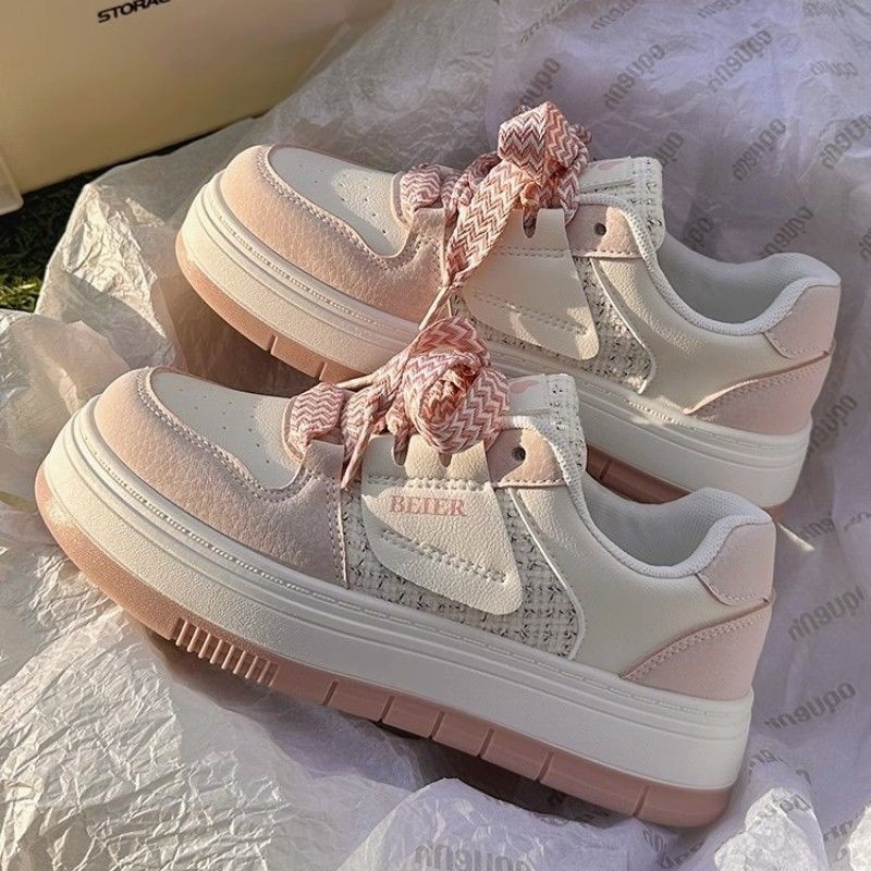 Thick Soled Ddmysports Student Board For Womens Spring Autumn New Lightweight And Versatile Height Increasing Casual Shoes Free Shipping Outdoor Shoes
