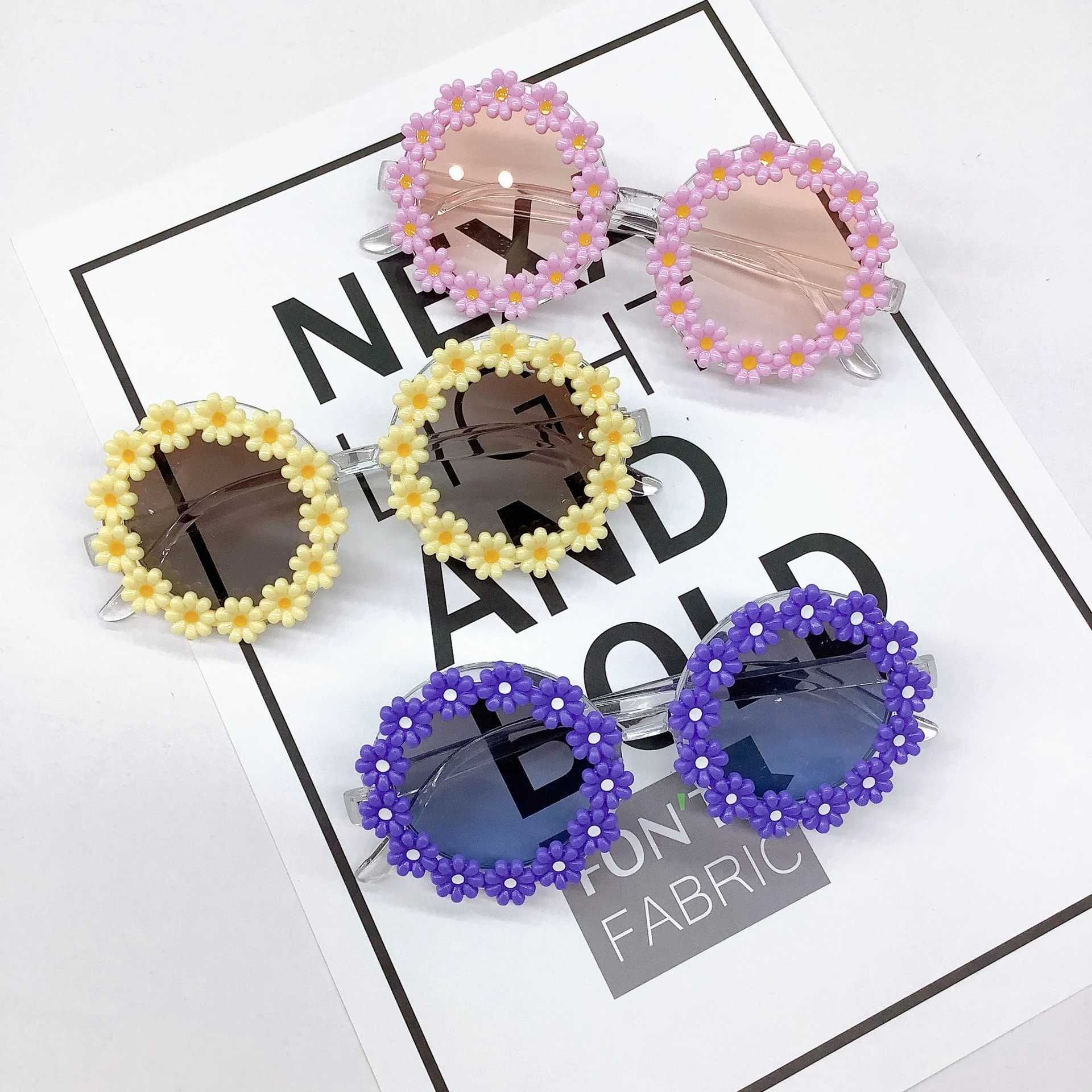 Sunglasses New Little Daisy Cute Childrens Sunglasses Net Red The same type of ins-style childrens sunglasses trend