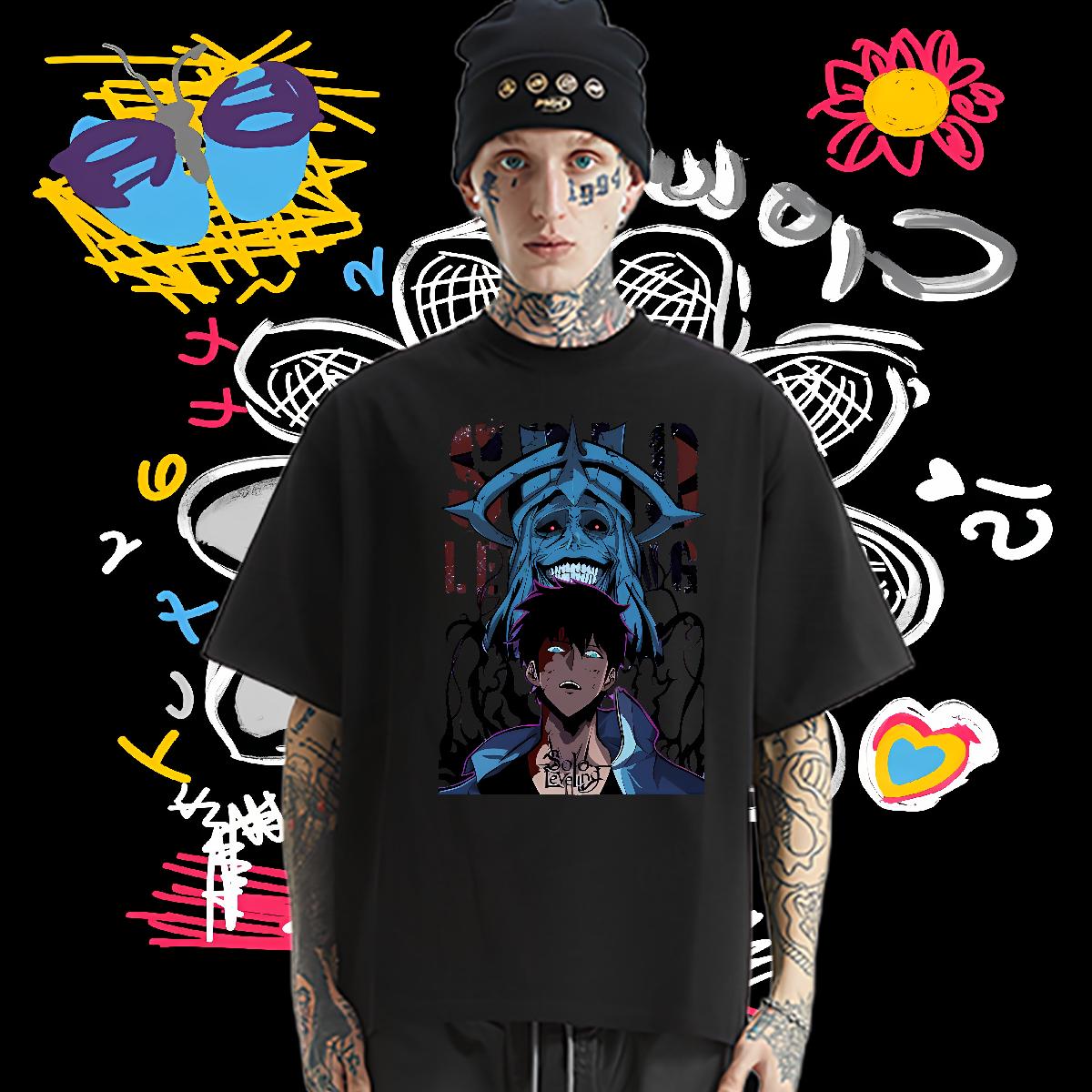 Designer Fashion Men T Shirts fashion 100% Cotton 230g Cartoon Printing S-4XL Spring Summer Couples T Shirts 180g Cotton Comfortable