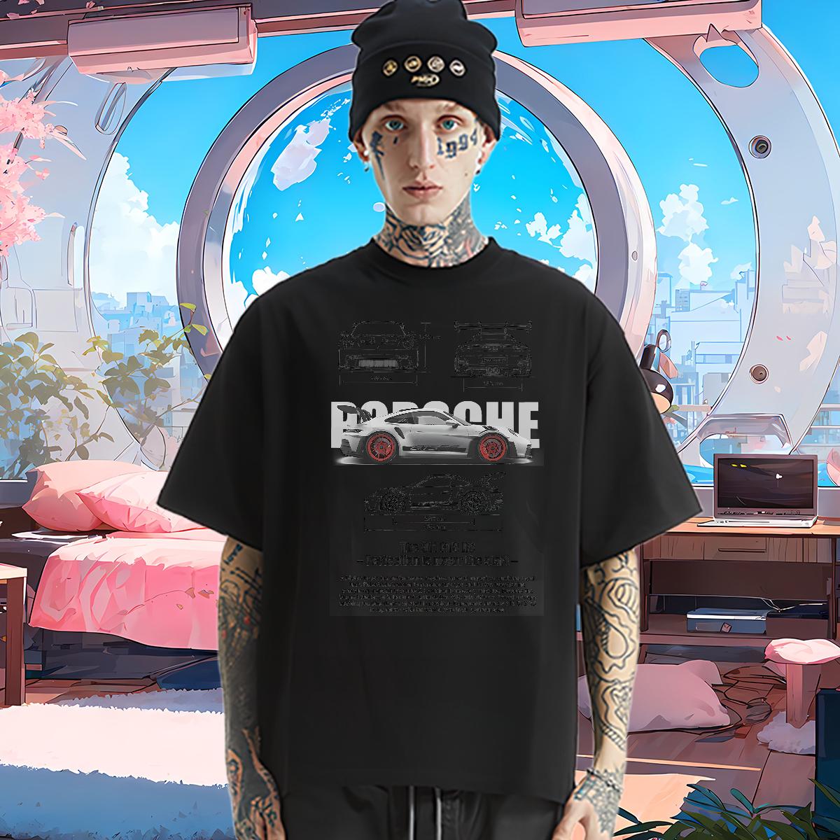 Customized T-Shirts fashion 100% Cotton 230g Custom Printing Tshirts Summer Casual Crew Neck Cotton Breathable High Quality Tops Shirt