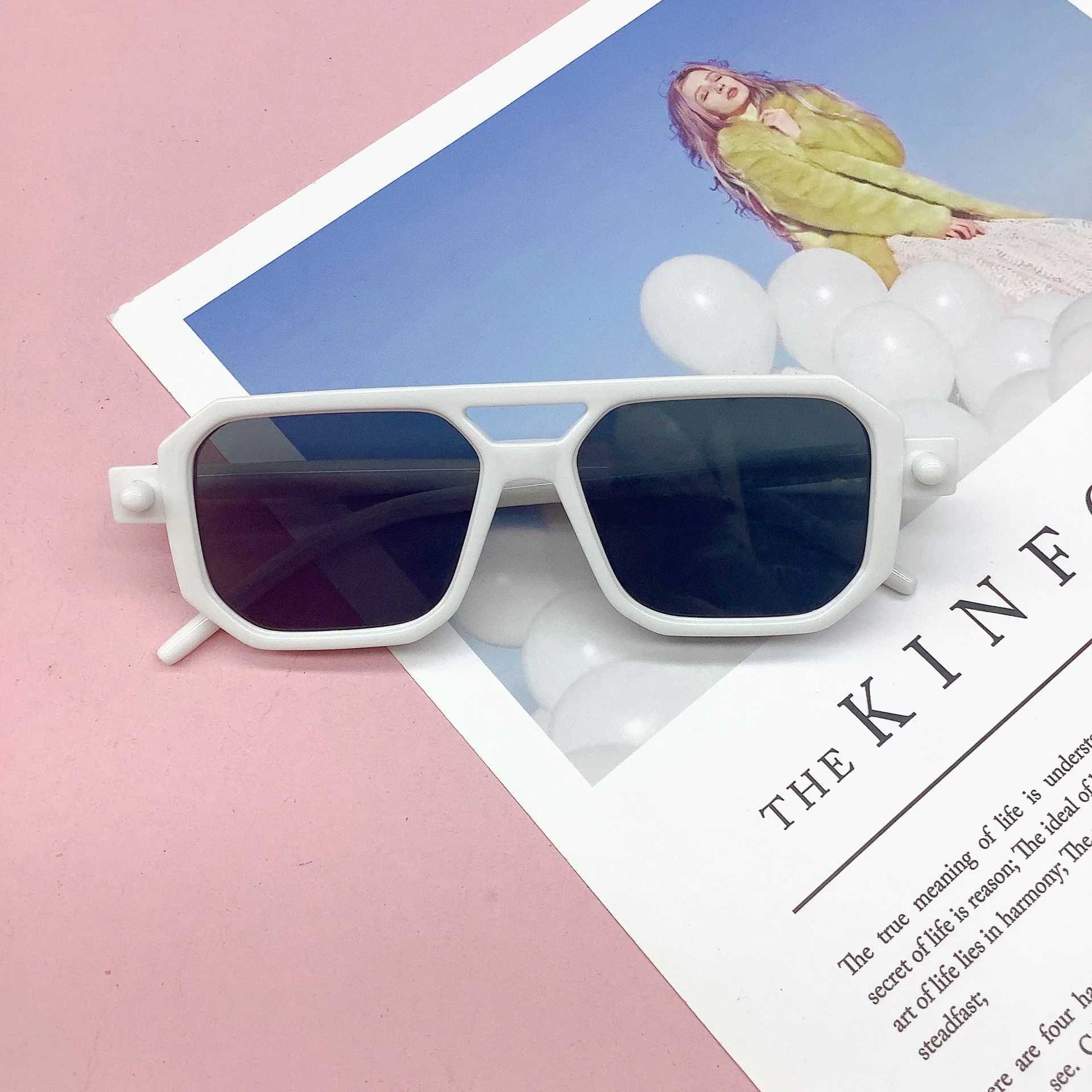 Sunglasses Fashion double-beam childrens sunglasses version travel modelling baby sunglasses trend sunglasses