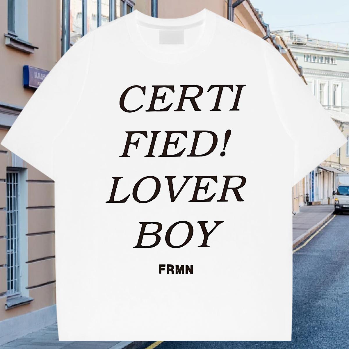 2024 DIY T-Shirts for Men fashion 100% Cotton 230g Graphic Casual Men Tees O-Neck Short Sleeve Cotton High Quality